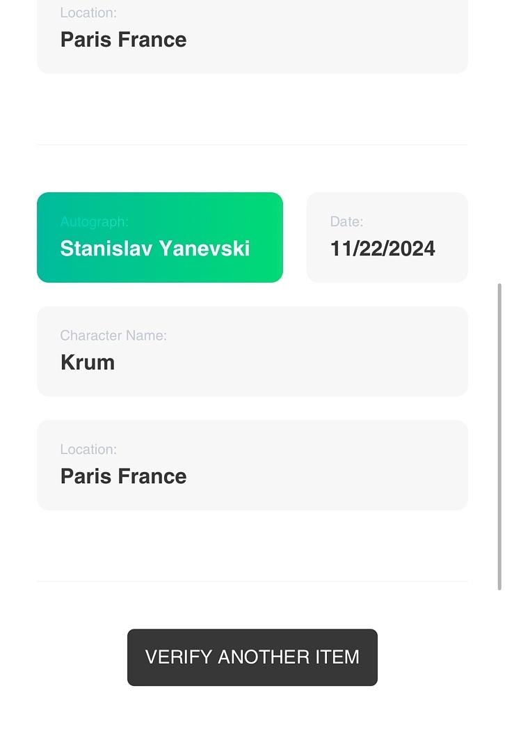 Pedja Bjelac & Stanislav Yanevski Signed 8x10 Photo (Harry Potter) - SWAU