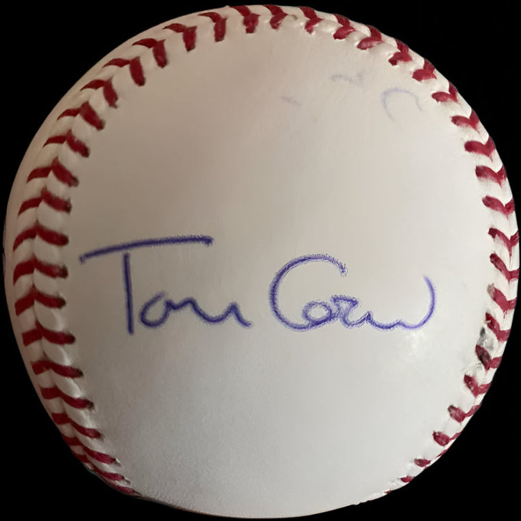 Jim Rice, Dennis Eckersley and Tom Caron signed baseball - Beckett COA w/full letter of authenticity