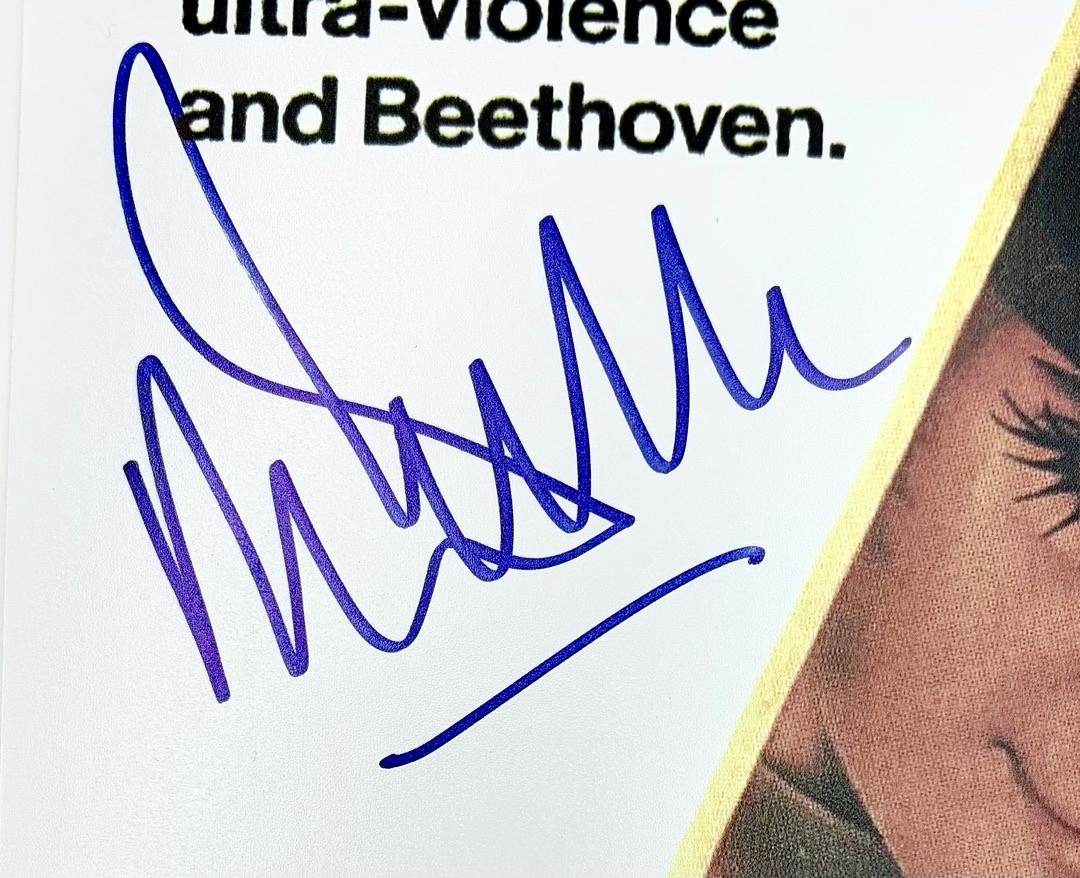 Malcolm McDowell signed Clock Orange 11x17 - OC Celebrity Marketirng COA