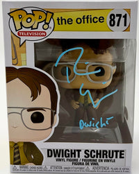 Rainn Wilson signed "Dwight Schrute" Funko #871 (The Office) w/character name - JSA COA