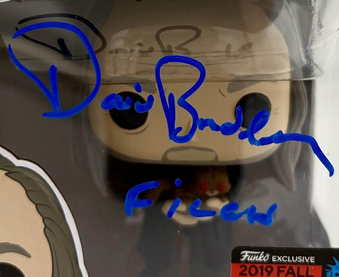 David Bradley Signed Funko Pop #101 Argus Filch (Harry Potter) w/character name - SWAU