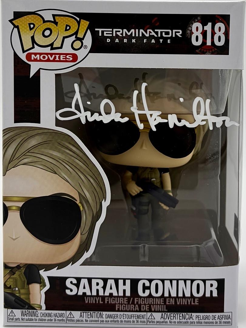 Linda Hamilton Signed Funko Pop #818 Sara Connor (Terminator) - Beckett COA #09