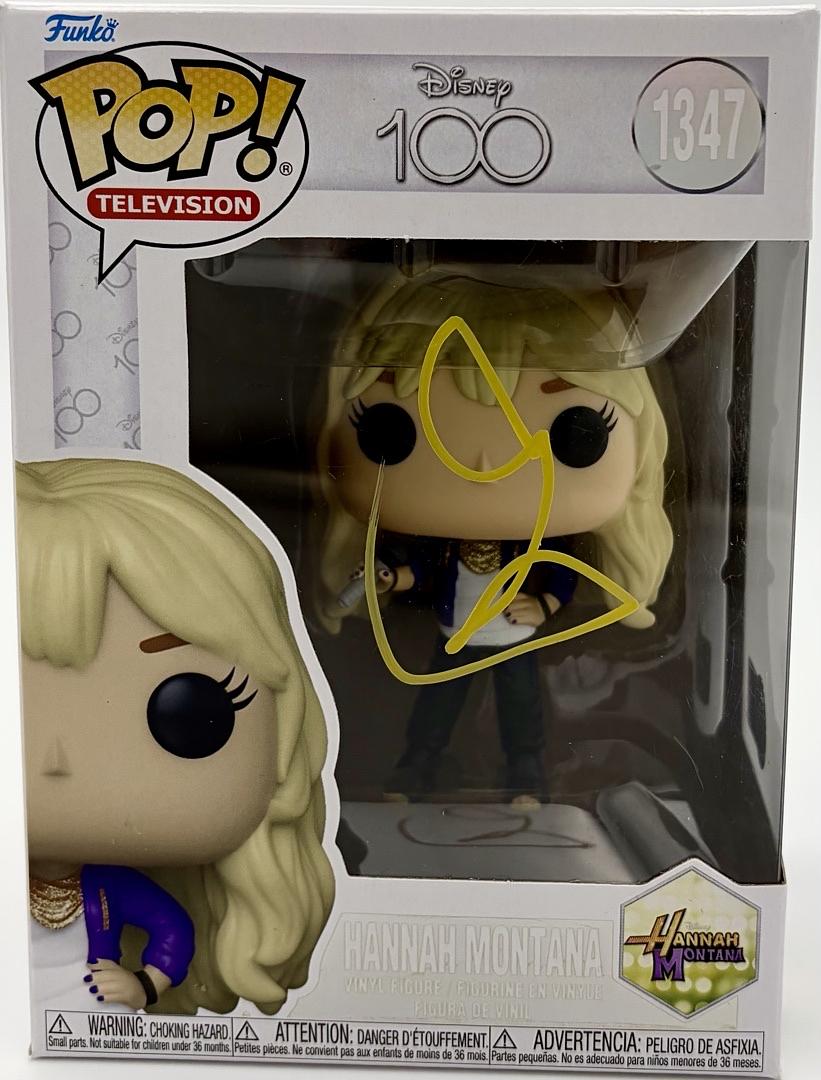 Miley Cyrus Signed Funko Pop #1347 (Hannah Montana)  - Beckett COA