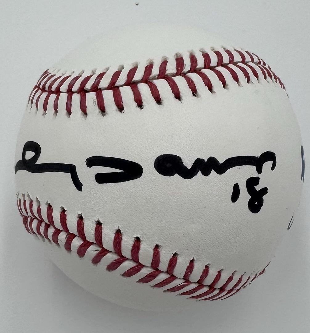 Johnny Damon (Red Sox) signed ROMLB - Beckett COA