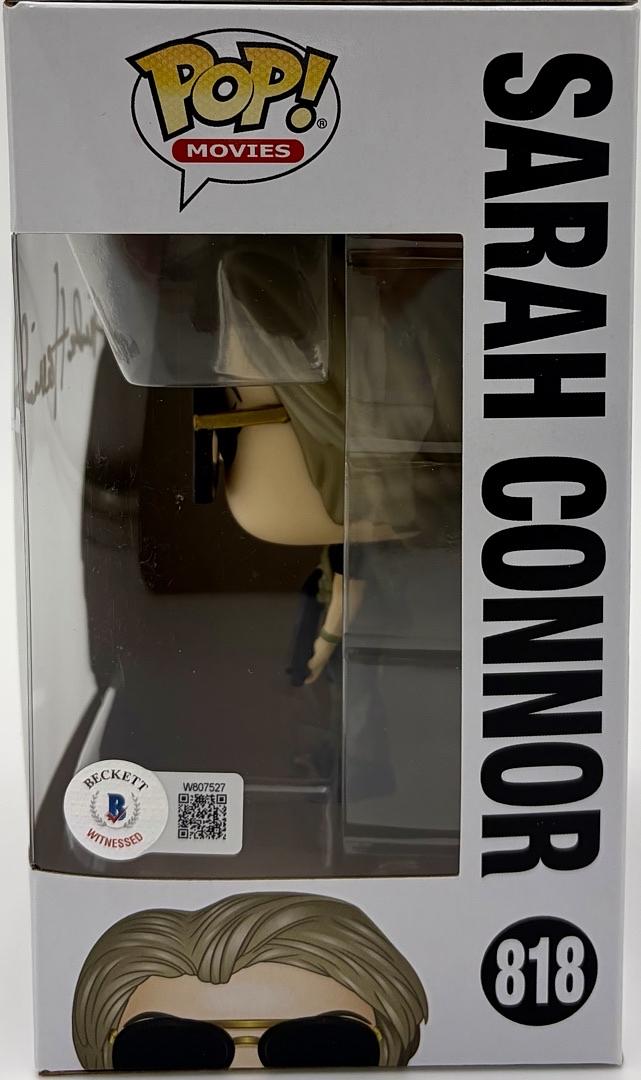 Linda Hamilton Signed Funko Pop #818 Sara Connor (Terminator) - Beckett COA #06