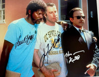Samuel L. Jackson, Harvey Keitel & John Travolta signed 11x14 - Beckett & JSA COA