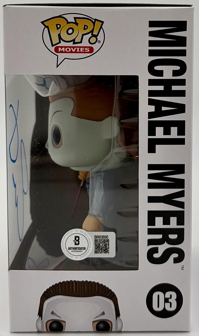 Jamie Lee Curtis Signed Funko Pop #03 Michael Myers Halloween (Blue Ink) - Beckett COA