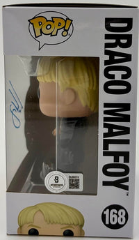 Tom Felton Signed Funko Pop #168 Draco Malfoy (Harry Potter) - Beckett COA