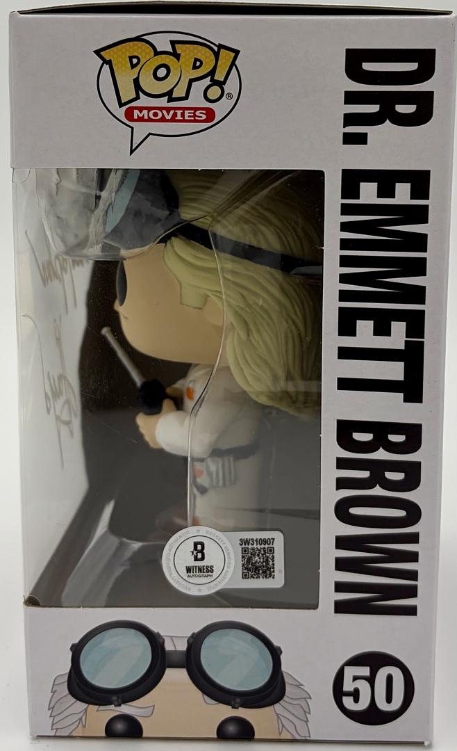 Christopher Lloyd Signed Funko Pop #50 "Dr. Emmett Brown" (Back To The Future) - Beckett