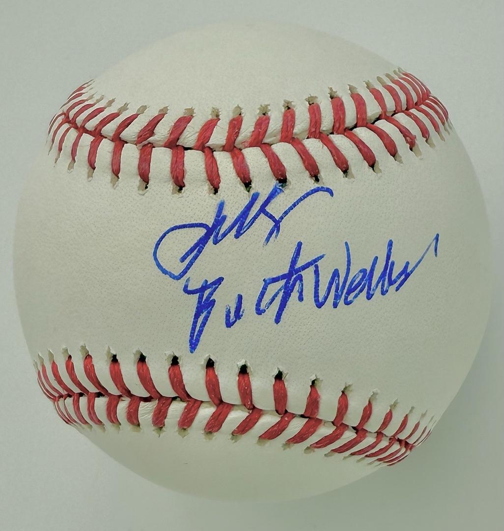 John Cusack signed baseball w/Buck Weaver inscription - Schwartz COA
