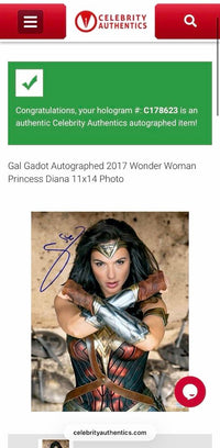 Gal Gadot sexy signed 11x14 Photo (Wonder Woman) - Celebrity Authentics