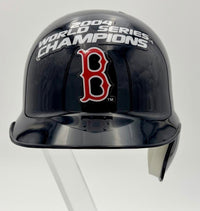 Jason Varitek signed 2004 World Series mini batting helmet (Red Sox) w/inscription - JSA COA