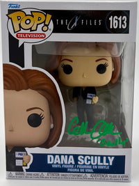 Gillian Anderson Signed Funko Pop #1613 "Dana Scully" w/character name (X-Files) - JSA COA