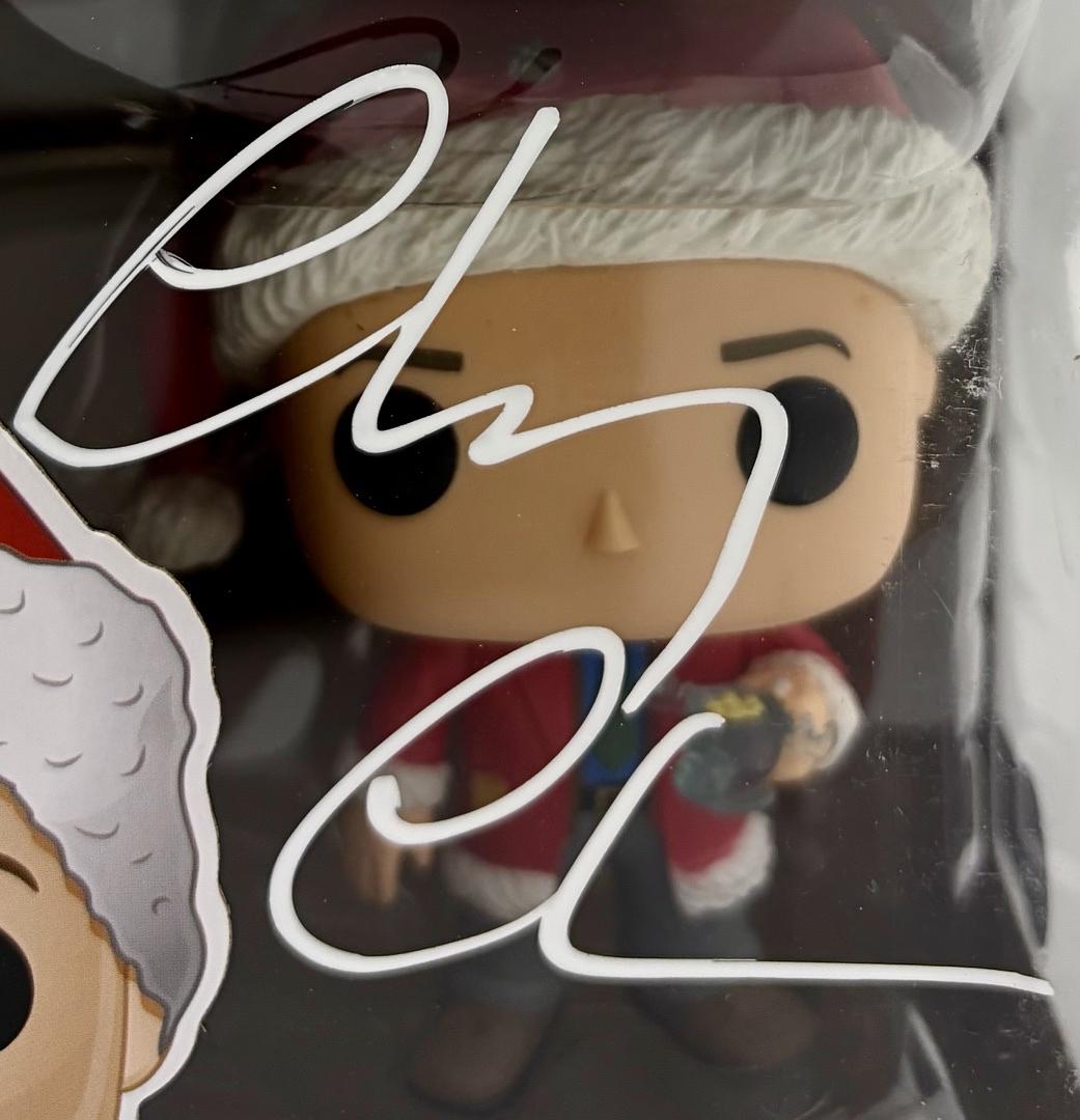 Chevy Chase Signed Funko Pop #242 Clark Griswold (Christmas Vacation) - Beckett COA