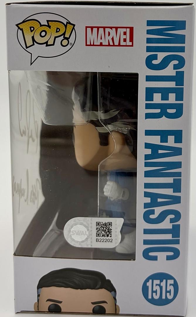 Pedro Pascal Signed Funko Pop #1515 "Mister Fantastic" w/character name (Fantastic Four) - SWAU COA