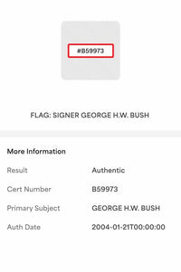 George Bush Signed 100th Anniversary US Open Golf Flag Pebble Beach 2000 - PSA COA