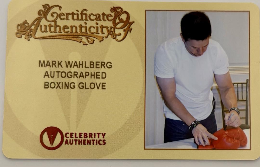 Mark Wahlberg signed boxing glove (The Fighter) - Celebrity Authentics COA