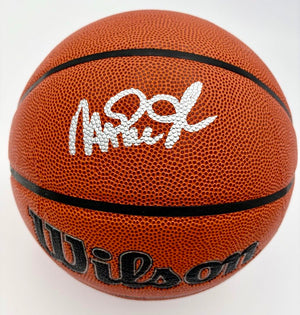 Magic Johnson signed replica basketball (Lakers) - Beckett COA