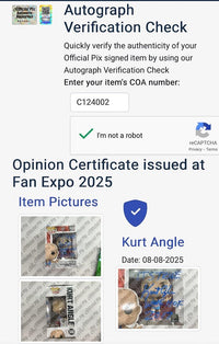 Kurt Angle signed Funko #146 - Official Pix COA