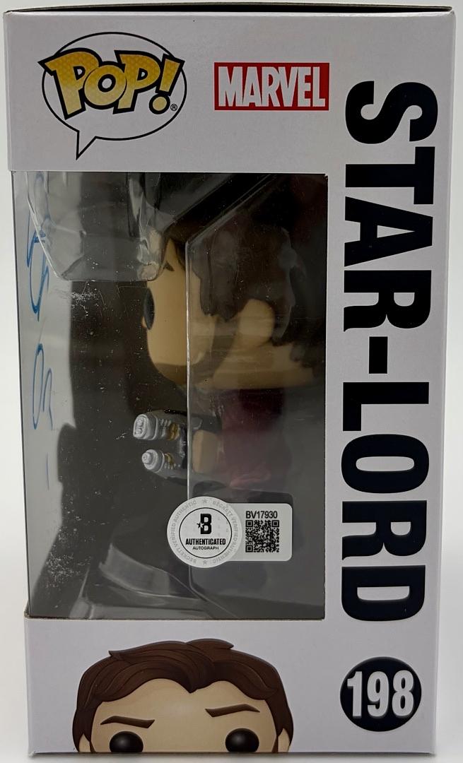 Chris Pratt Signed Funko Pop #198 "Star Lord" GOTG - Beckett COA