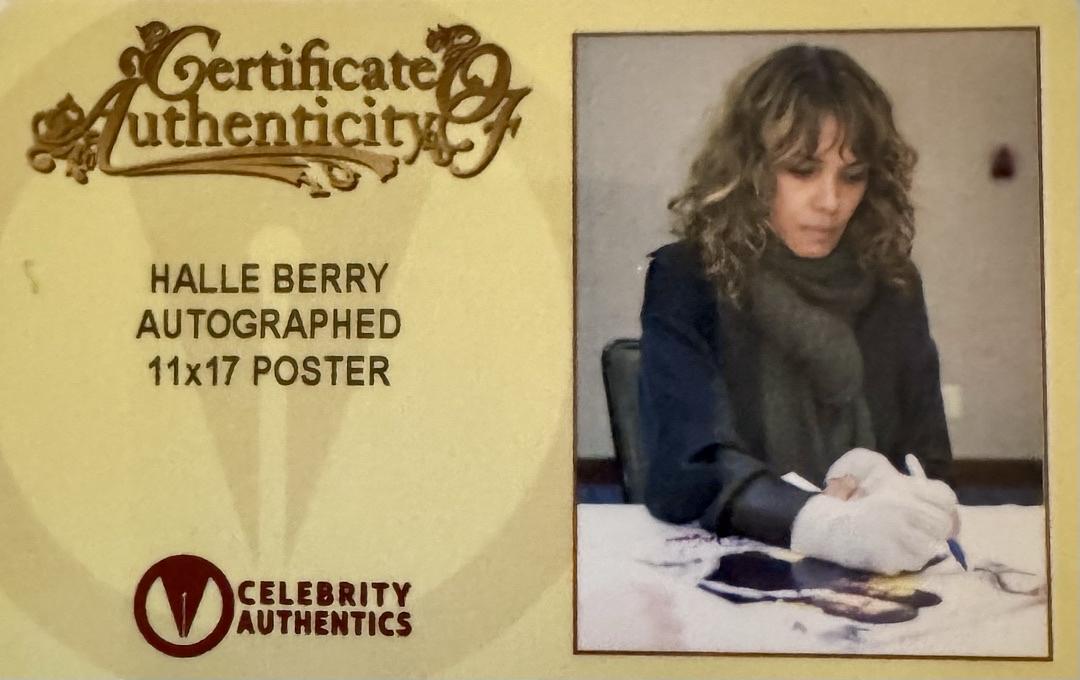 Halle Berry signed 11x17 (James Bond) - Celebrity Authentics COA