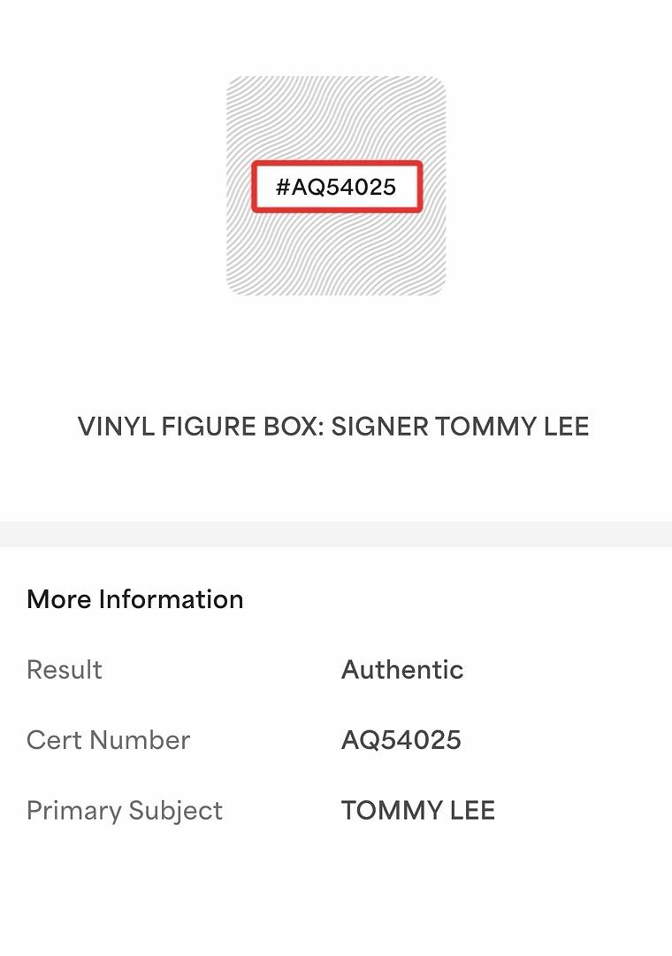 Tommy Lee signed Funko #72 (Motley Crue) - *RARE* - PSA COA