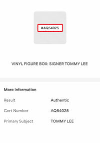 Tommy Lee signed Funko #72 (Motley Crue) - *RARE* - PSA COA