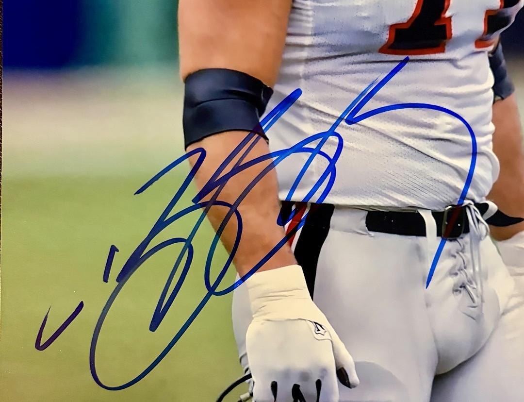 Bill Goldberg RARE Signed Atlanta Falcons 8x10 (Wrestling) - JSA COA