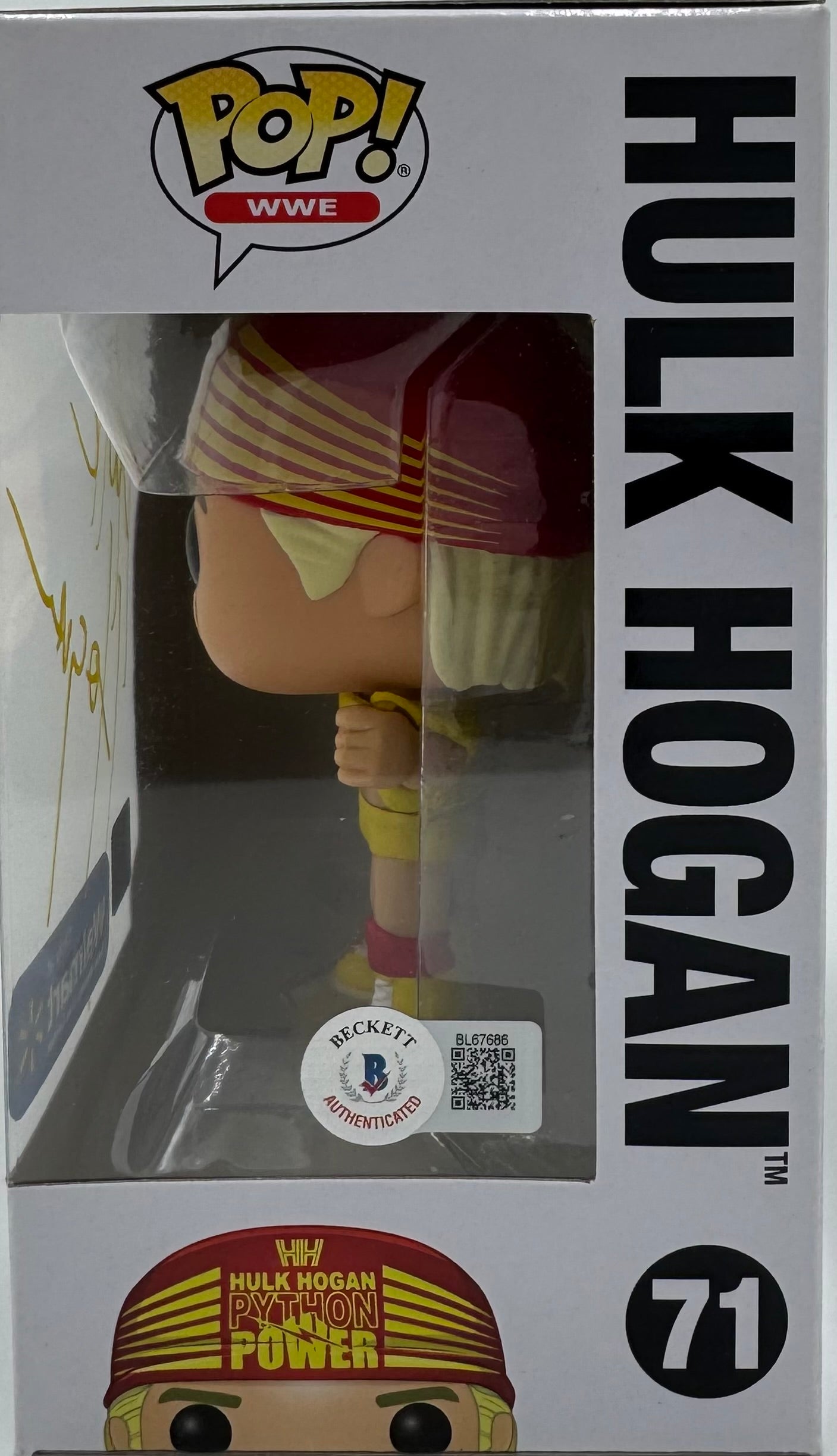 Hulk Hogan #71 signed Funko Beckett COA