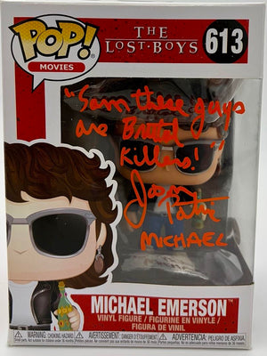 Jason Patric Signed Funko Pop #613 "Michael Emerson" (The Lost Boys)w/ Long Quote - JSA COA