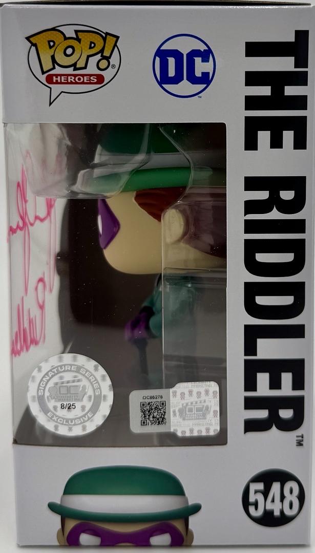 John Glover signed Funko #548 "The Riddler" - OC Celebrity Marketing