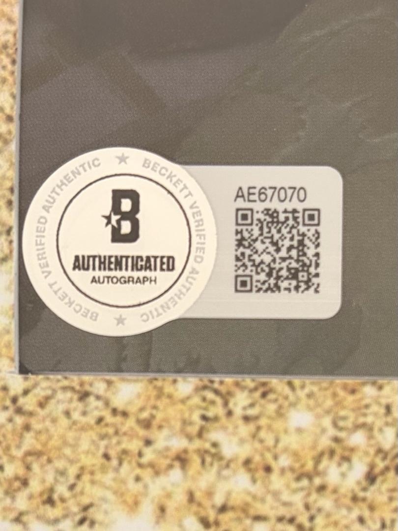 Taylor Swift matted, signed "Life of a Showgirl" CD Insert Photo 2 - Beckett COA