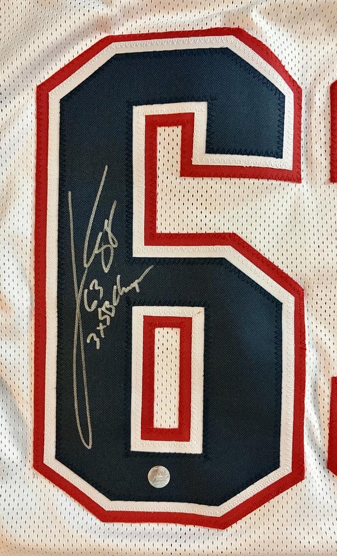 Joe Andruzzi Signed Custom White Patriots Jersey - JSA COA
