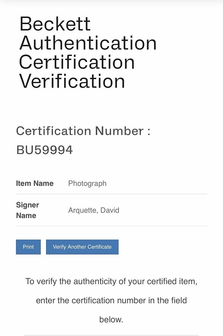 David Arquette (Creepshow) signed 8x10 - Beckett COA