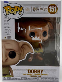 Toby Jones Signed "Dobby" Funko #151 (Harry Potter) w/quote  - SWAU COA