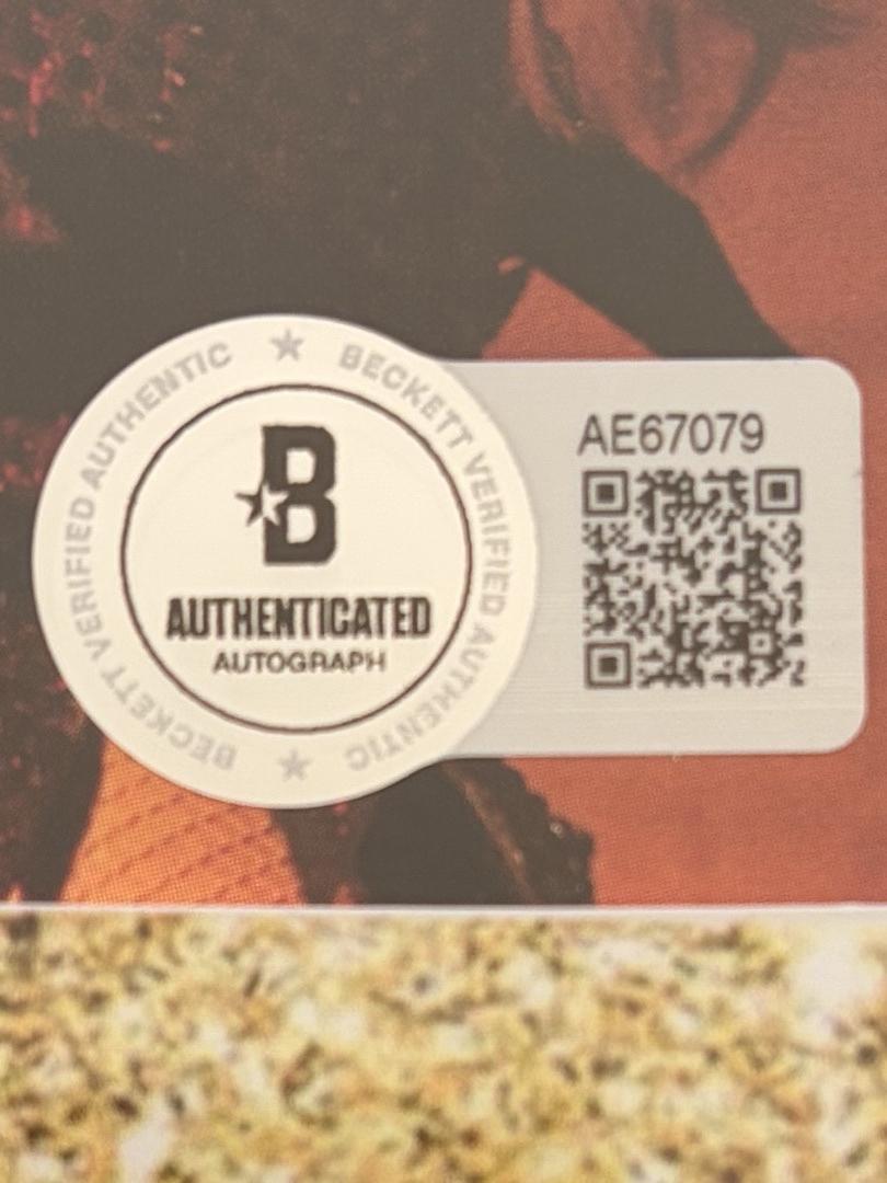 Taylor Swift matted, signed "Life of a Showgirl" CD Insert Photo 3 - Beckett COA