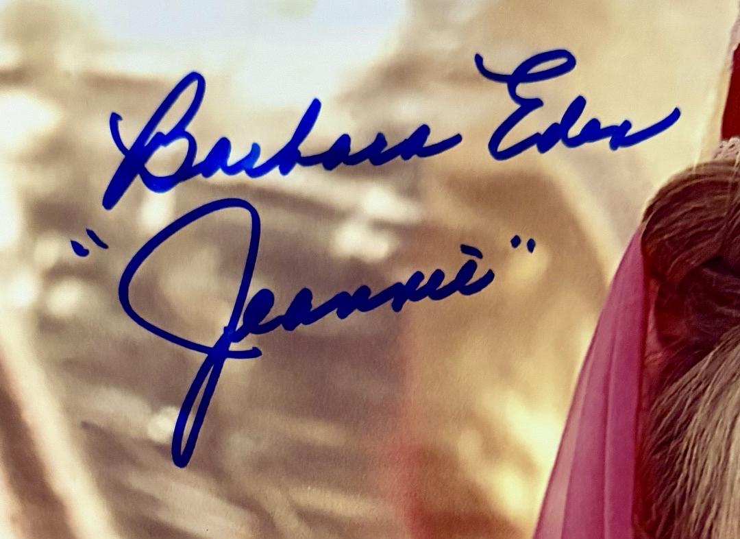 Barbara Eden Signed 8x10 Photo (I Dream Of Jeannie) w/Character Inscription - Beckett COA