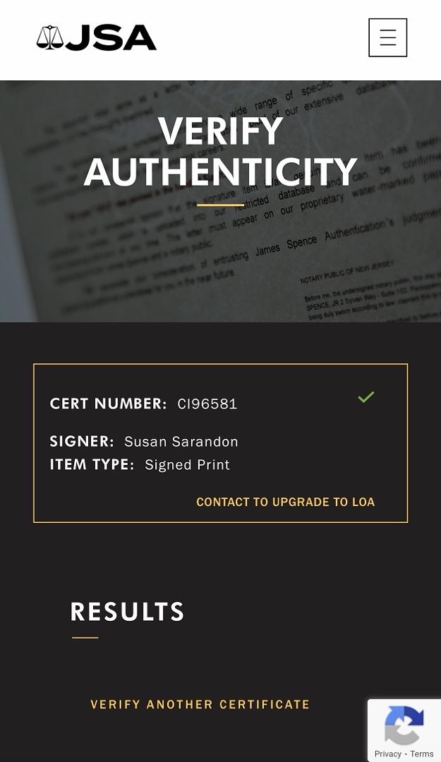 Kevin Costner Susan Sarandon signed 11x14 (Bull Durham) SWAU & JSA COA