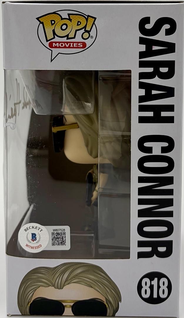Linda Hamilton Signed Funko Pop #818 Sara Connor (Terminator) - Beckett COA #04