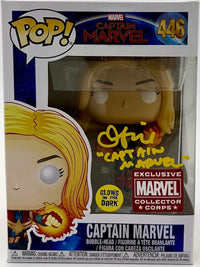 Brie Larson Signed Exclusive "Collector Corps" Funko #446 "Captain Marvel" - JSA COA