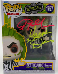 Alec Baldwin and Geena Davis signed Funko #1757 (Beetlejuice) - OC Celebrity Marketing *RARE*