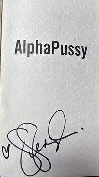 Gina Gershon signed hard cover book "AlphaPussy" - JSA COA