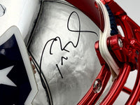 Tom Brady Autographed Full Size Authentic Chrome Helmet - Tristar and GOAT COA