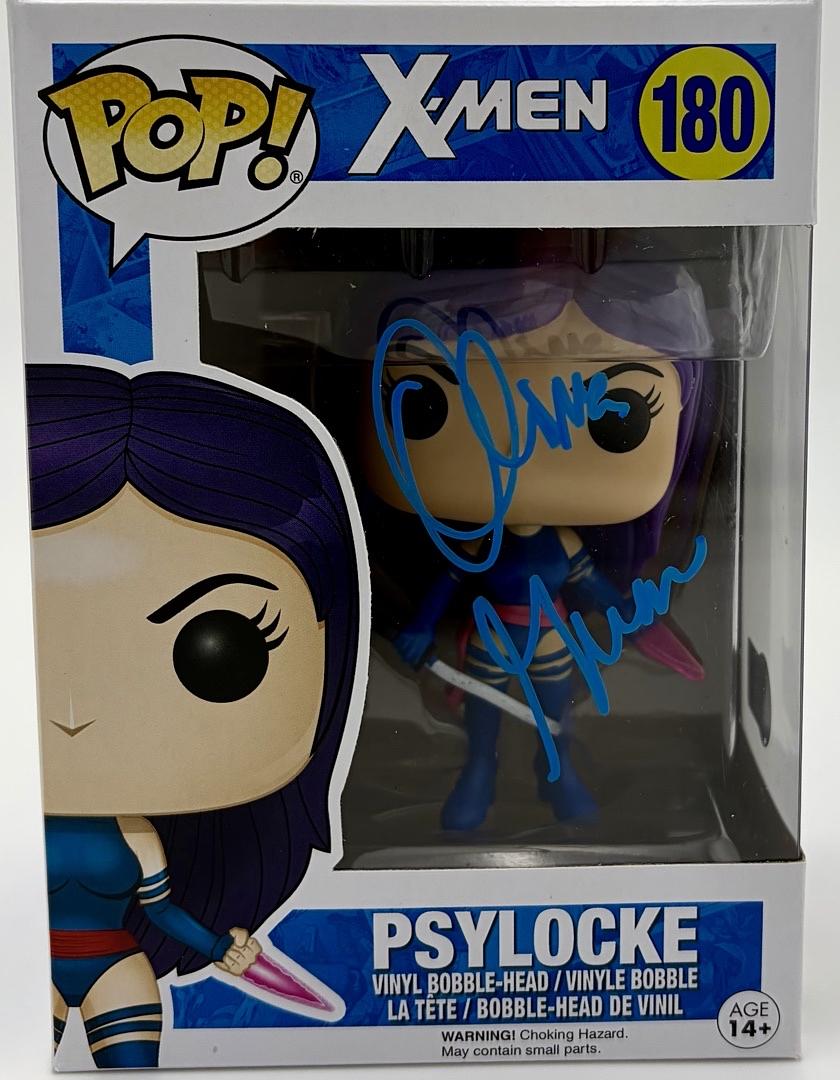Olivia Munn Signed Funko Pop #180 Psylocke X-Men - Beckett COA