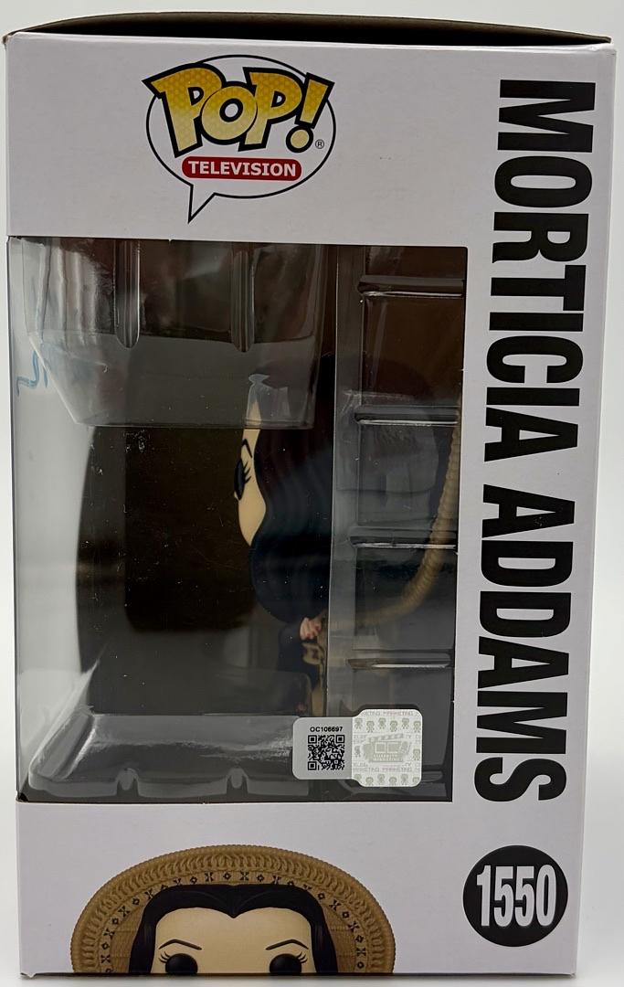 Anjelica Huston Signed Funko Pop #1550 "Morticia Addams" (Addams Family) - OC Celebrity Marketing COA
