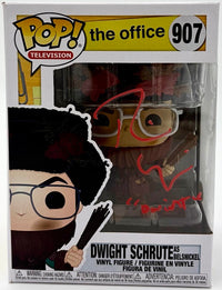 Rainn Wilson signed "Dwight Schrute" Funko #907 (The Office) w/character name - JSA COA