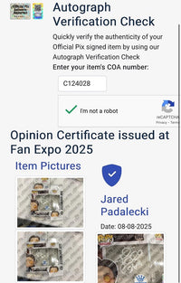 Jared Padalecki (Supernatural) signed Funko #1644 w/character inscription - Official Pix COA