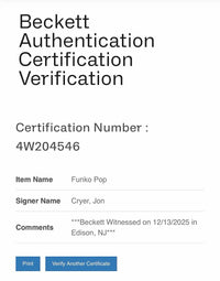 Jon Cryer signed "Duckie Dale" Funko #1721 w/character name (Pretty in Pink) - Beckett COA