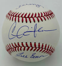 Major League Stars Charlie Sheen, Tom Berenger, & Corbin Bernsen Autographed Rawlings Official Baseball -  Beckett COA (Copy)