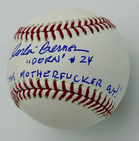 Corbin Bernsen signed ROMLB baseball w/character name & quote (Major League) - JSA COA